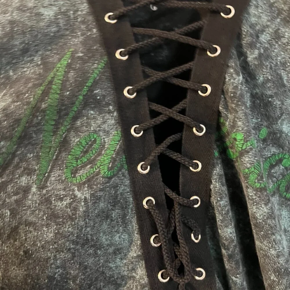 Furst Of A Kind Shirt New Mexico Shoe Lace Criss Cross Distressed Printed - Picture 4 of 4